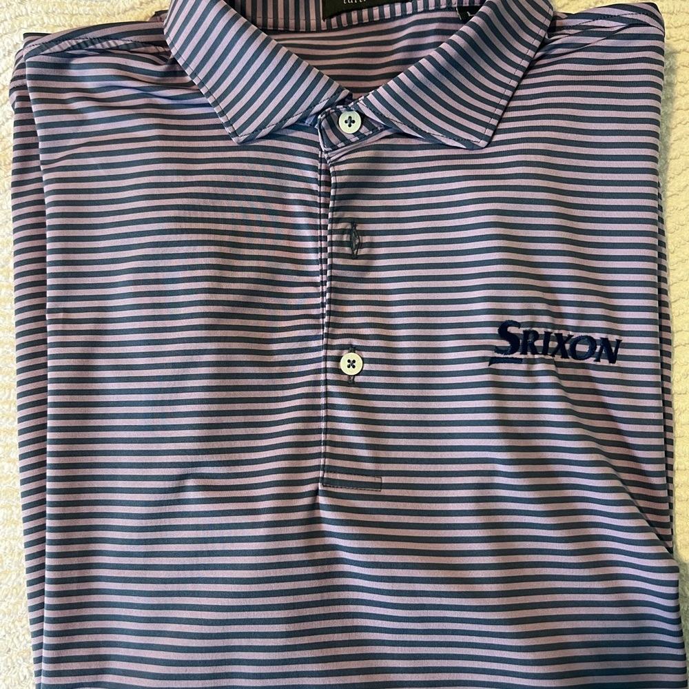Srixon Striped Golf Polo Shirt